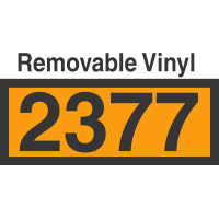 UN2377 Removable Vinyl DOT Orange Panel