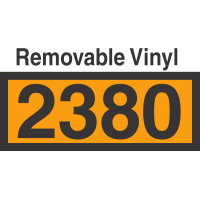 UN2380 Removable Vinyl DOT Orange Panel