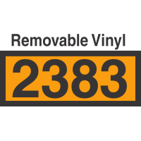 UN2383 Removable Vinyl DOT Orange Panel