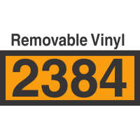 UN2384 Removable Vinyl DOT Orange Panel