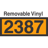 UN2387 Removable Vinyl DOT Orange Panel