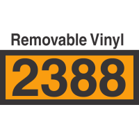 UN2388 Removable Vinyl DOT Orange Panel