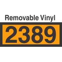 UN2389 Removable Vinyl DOT Orange Panel