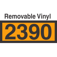 UN2390 Removable Vinyl DOT Orange Panel