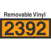 UN2392 Removable Vinyl DOT Orange Panel