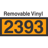 UN2393 Removable Vinyl DOT Orange Panel