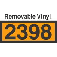 UN2398 Removable Vinyl DOT Orange Panel