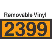 UN2399 Removable Vinyl DOT Orange Panel