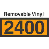 UN2400 Removable Vinyl DOT Orange Panel