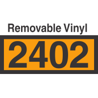 UN2402 Removable Vinyl DOT Orange Panel