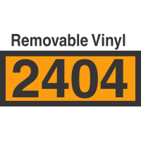 UN2404 Removable Vinyl DOT Orange Panel