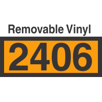 UN2406 Removable Vinyl DOT Orange Panel