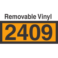 UN2409 Removable Vinyl DOT Orange Panel