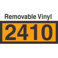 UN2410 Removable Vinyl DOT Orange Panel