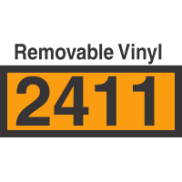 UN2411 Removable Vinyl DOT Orange Panel