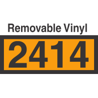 UN2414 Removable Vinyl DOT Orange Panel