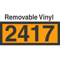 UN2417 Removable Vinyl DOT Orange Panel