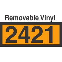 UN2421 Removable Vinyl DOT Orange Panel