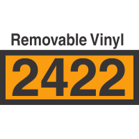 UN2422 Removable Vinyl DOT Orange Panel