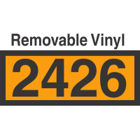 UN2426 Removable Vinyl DOT Orange Panel