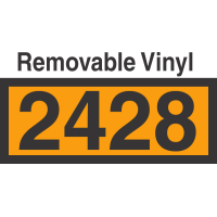 UN2428 Removable Vinyl DOT Orange Panel