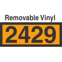 UN2429 Removable Vinyl DOT Orange Panel