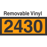 UN2430 Removable Vinyl DOT Orange Panel