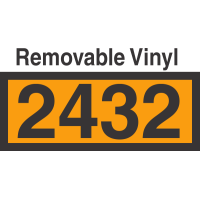 UN2432 Removable Vinyl DOT Orange Panel