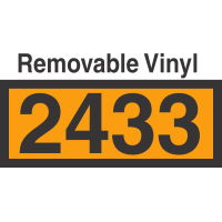 UN2433 Removable Vinyl DOT Orange Panel