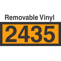 UN2435 Removable Vinyl DOT Orange Panel