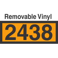 UN2438 Removable Vinyl DOT Orange Panel