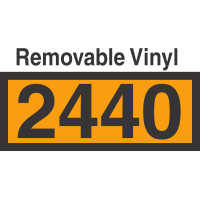 UN2440 Removable Vinyl DOT Orange Panel