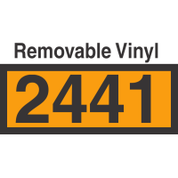 UN2441 Removable Vinyl DOT Orange Panel