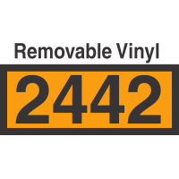 UN2442 Removable Vinyl DOT Orange Panel