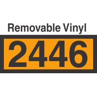 UN2446 Removable Vinyl DOT Orange Panel