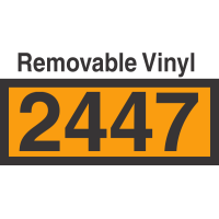 UN2447 Removable Vinyl DOT Orange Panel