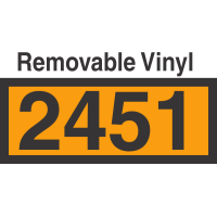 UN2451 Removable Vinyl DOT Orange Panel