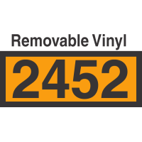 UN2452 Removable Vinyl DOT Orange Panel