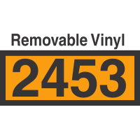 UN2453 Removable Vinyl DOT Orange Panel