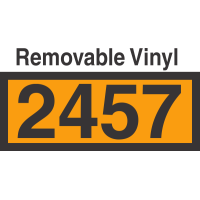 UN2457 Removable Vinyl DOT Orange Panel