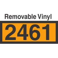 UN2461 Removable Vinyl DOT Orange Panel