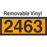 UN2463 Removable Vinyl DOT Orange Panel