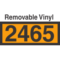 UN2465 Removable Vinyl DOT Orange Panel