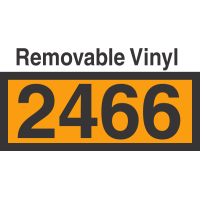 UN2466 Removable Vinyl DOT Orange Panel