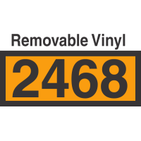 UN2468 Removable Vinyl DOT Orange Panel