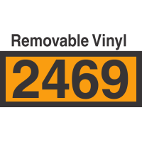 UN2469 Removable Vinyl DOT Orange Panel