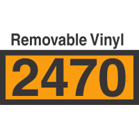 UN2470 Removable Vinyl DOT Orange Panel