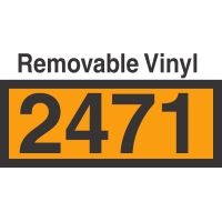 UN2471 Removable Vinyl DOT Orange Panel