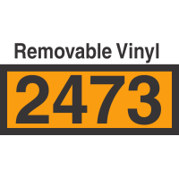 UN2473 Removable Vinyl DOT Orange Panel