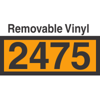 UN2475 Removable Vinyl DOT Orange Panel